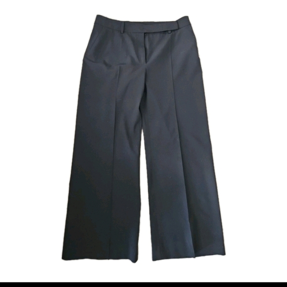 Wolford Womens Black Virgin Wool Wide Leg Trouser Pants 36 - Picture 1 of 13